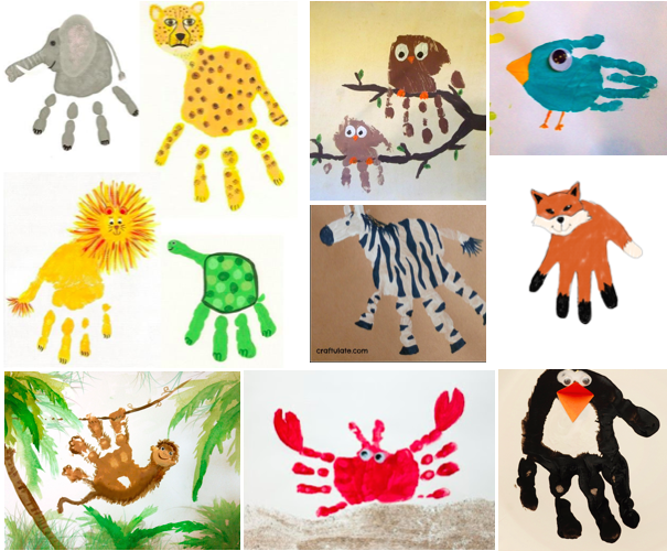 Kids crafts, Handprints, Endangered species